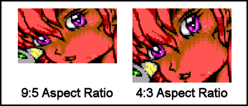 Side-by-Side Comparison of an ANSI at Native Aspect Ratio vs a Stretched One